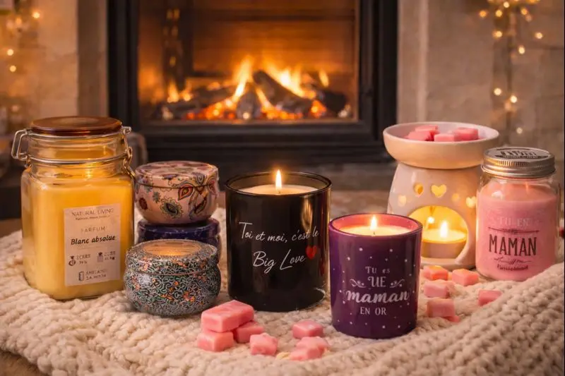 Bougies parfumées et fondants décoratifs, idée cadeau cocooning - Tournai - les merveilles d'amandine